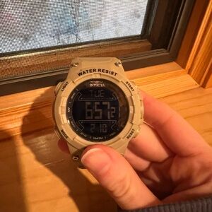 Invicta Tan Digital Watch Mens